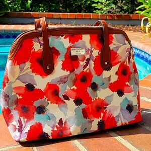Ralph Lauren Floral Clements Handbag